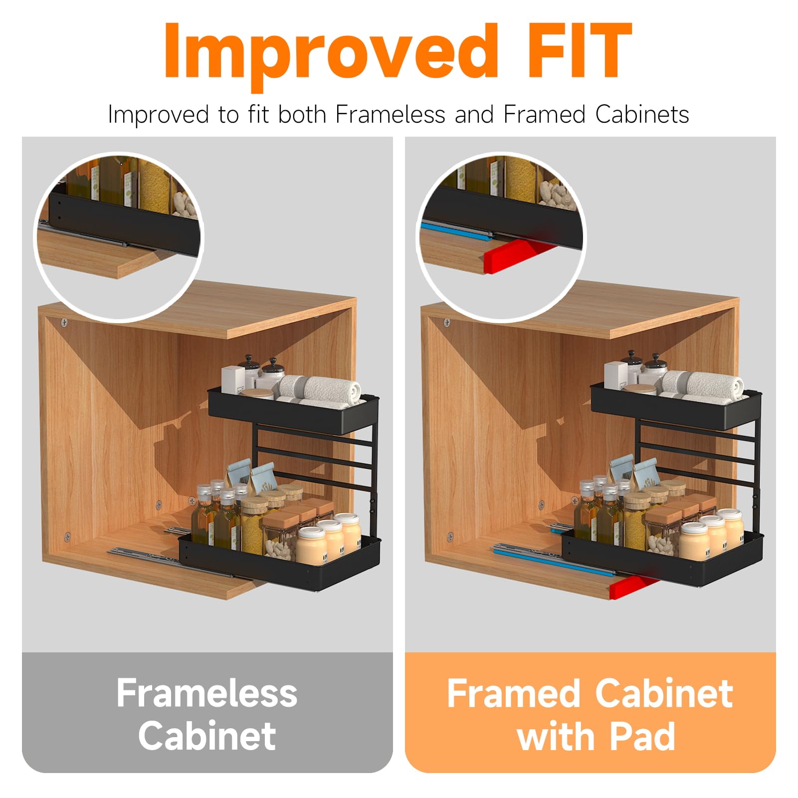 EVERIE two-stage ball-bearing slides ensure smooth operation under load.