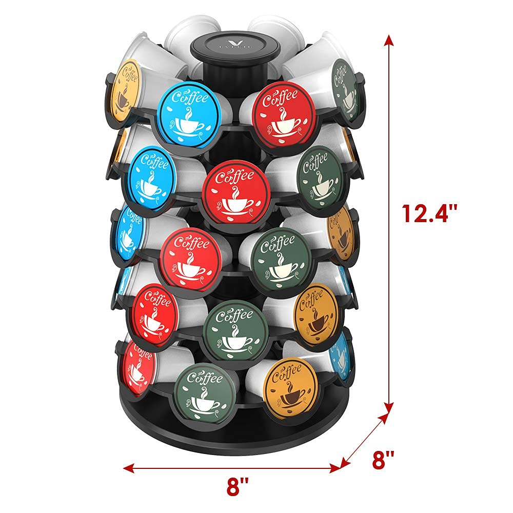 EVERIE coffee pod storage carousel rotation action demonstrating smooth turning