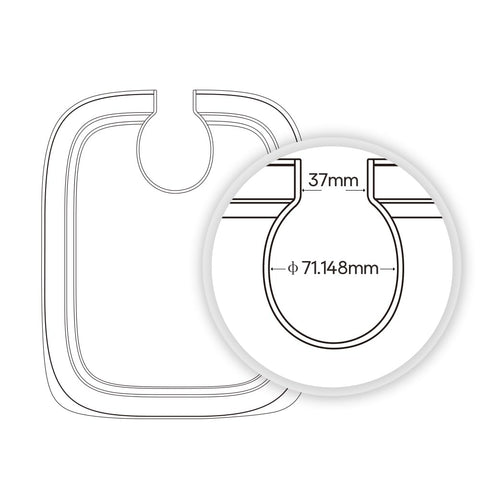 EVERIE container sleeve slows heat transfer for stable temps.