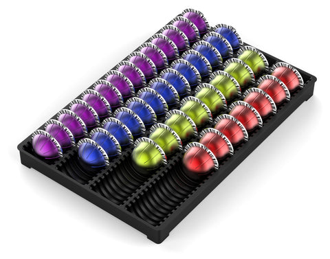 EVERIE drawer insert for Nespresso Vertuoline pods keeps the drawer neat and organized.