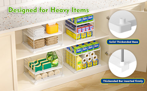 EVERIE stable frame prevents wobble for reliable countertop organization