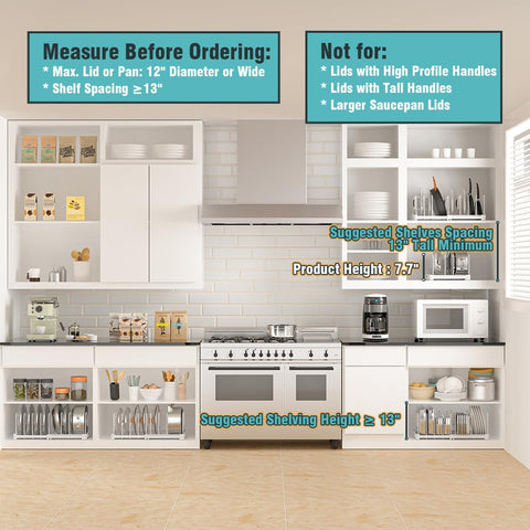 EVERIE extendable bases adjust to fit your cabinet width.