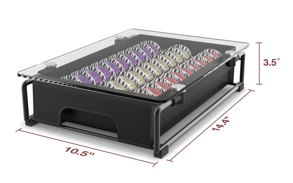 EVERIE NP01S drawer side profile showing sturdy frame and space-saving design.