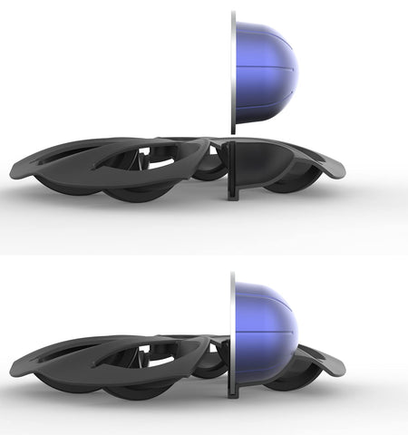 Everie knob-rotation feature enables smooth pod rotation for effortless retrieval