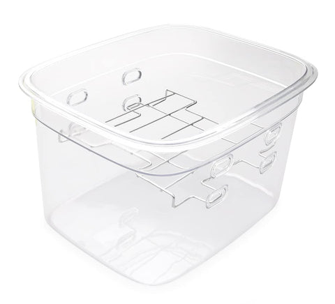 EVERIE 12qt container showing the built-in rack for flexible height adjustments