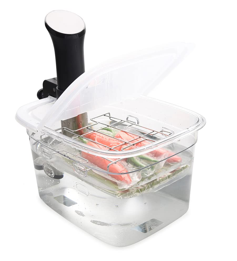 EVERIE 12qt sous vide container with collapsible lid for easy refills during long cooks