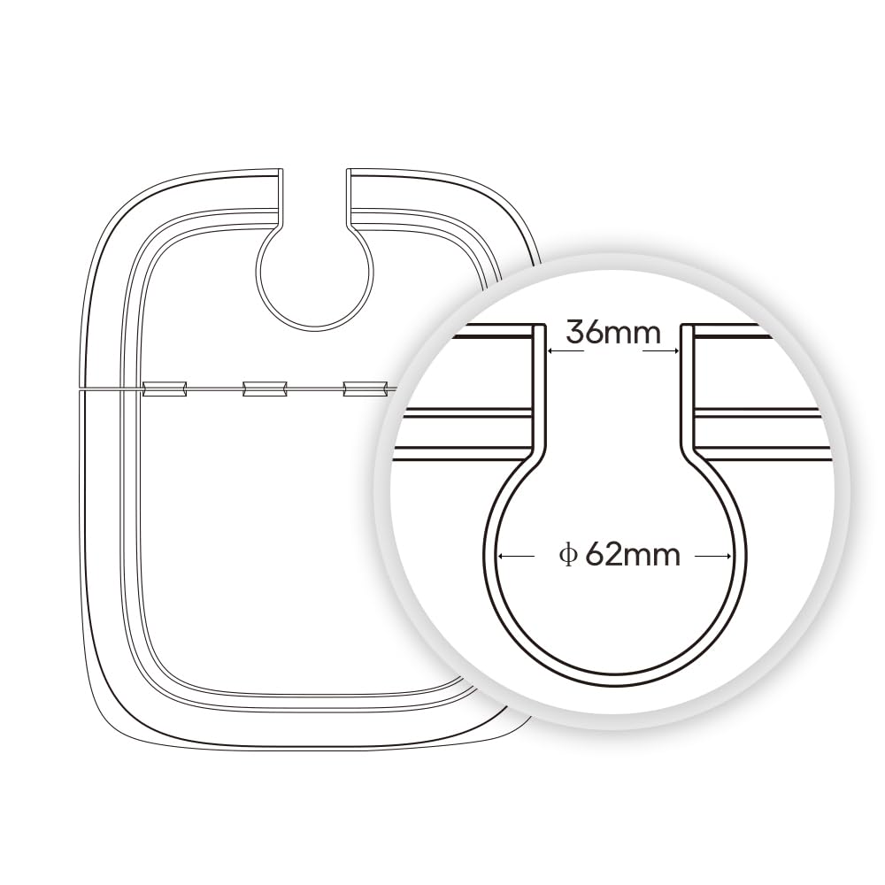 EVERIE 12qt container lid hinge close-up highlighting durable hinge