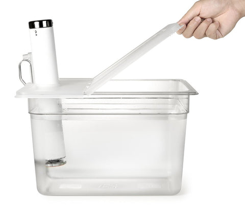 Everie stainless rack with seven dividers keeps bags organized.