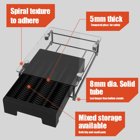 EVERIE Vertuoline pod slot close-up highlighting universal compatibility.