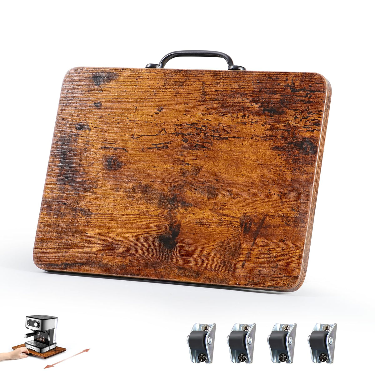 Evermagin appliance slider side view for smooth countertop movement