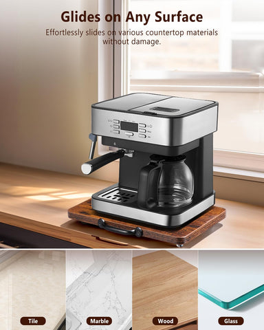 Evermagin durable-wood-tone-tray blends with kitchen decor