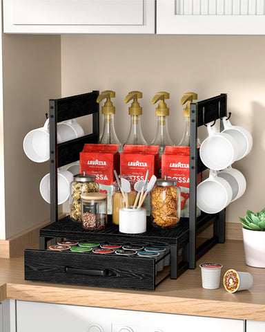 Evermagin K-Cup holder in five-column layout for flavor variety at a glance