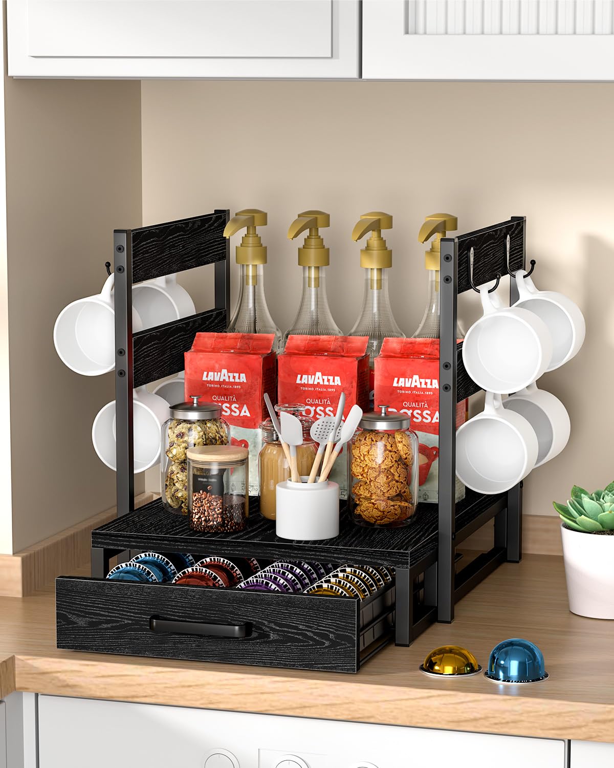 Evermagin Vertuo pod organizer compact drawer displaying pod arrangement