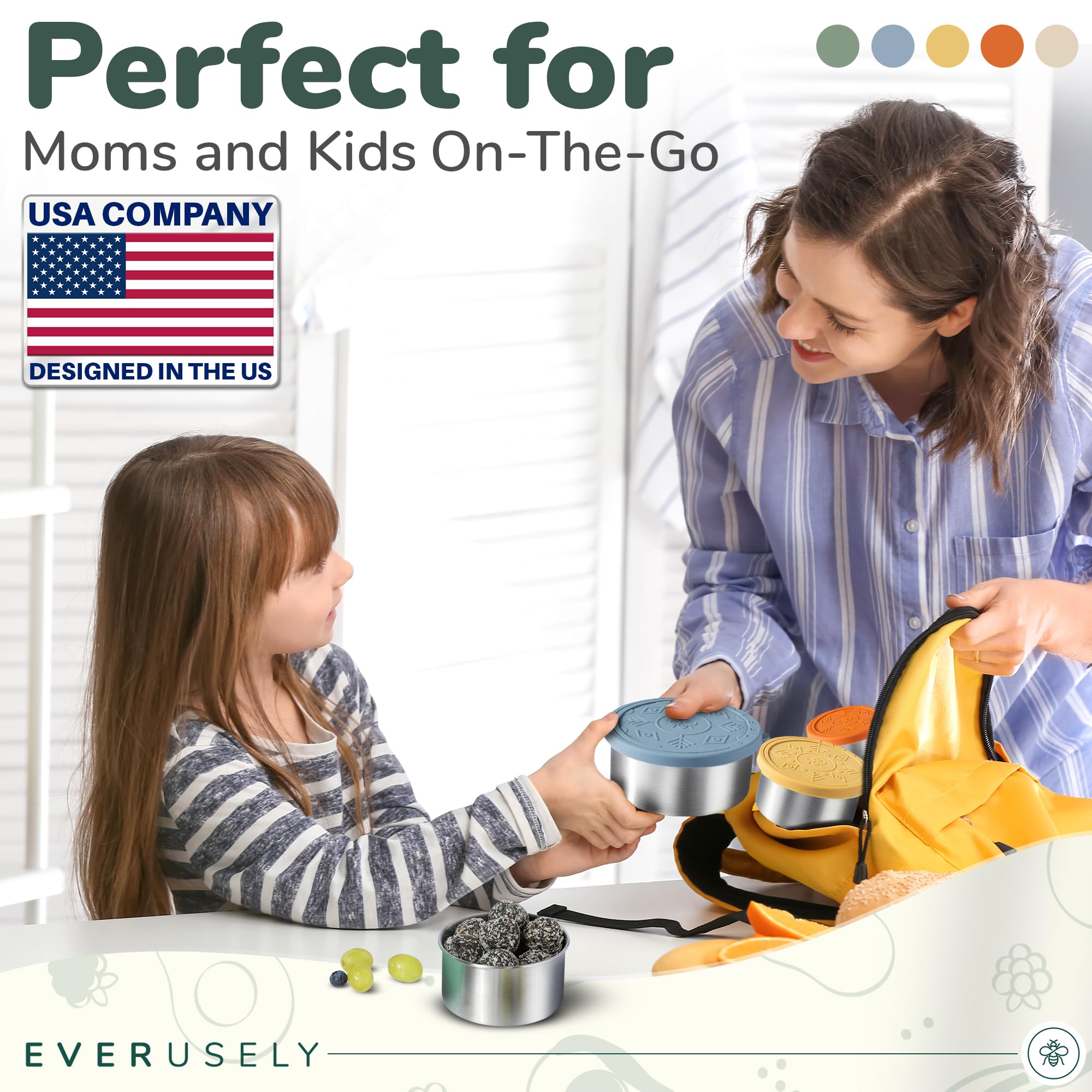 Everusely 650ml container ideal for mid-size meals and snack packs.