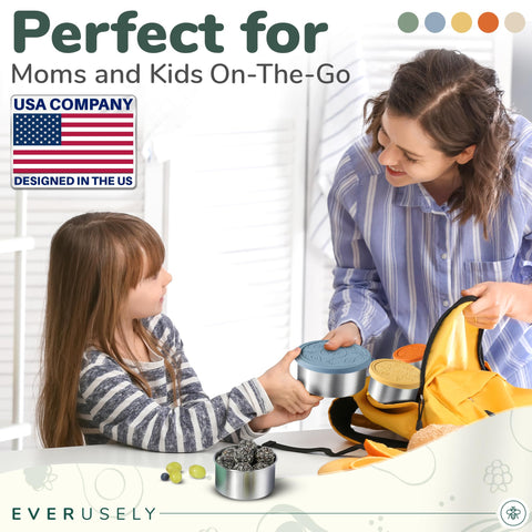 Everusely 650ml container ideal for mid-size meals and snack packs.