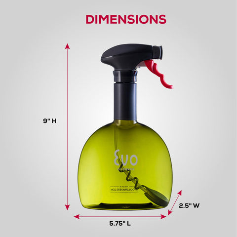 Evo Oil Sprayer 24-ounce bottle ready for olive oil or vinegar