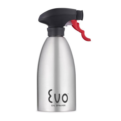 Evo Oil Sprayer with stainless steel body for precise oil control in the kitchen