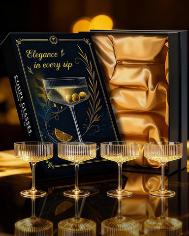 Evoio 10 oz capacity is perfect for classic martinis and champagne.