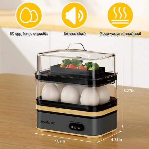 Evoloop BPA-free components ensure safe, convenient cooking.