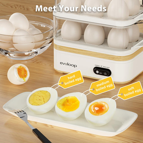 Evoloop egg poaching tray enabling perfect poached eggs with ease