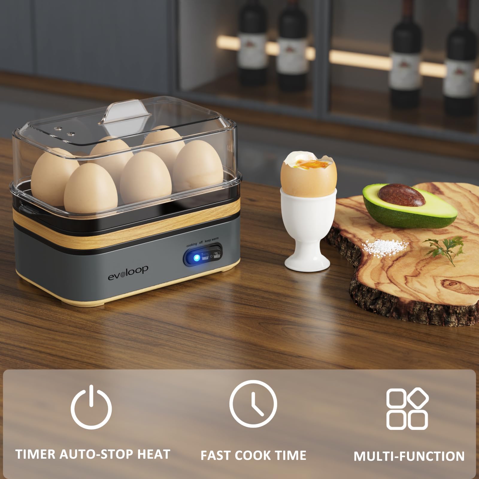 Evoloop Rapid Egg Cooker hard-boiled eggs with consistent results