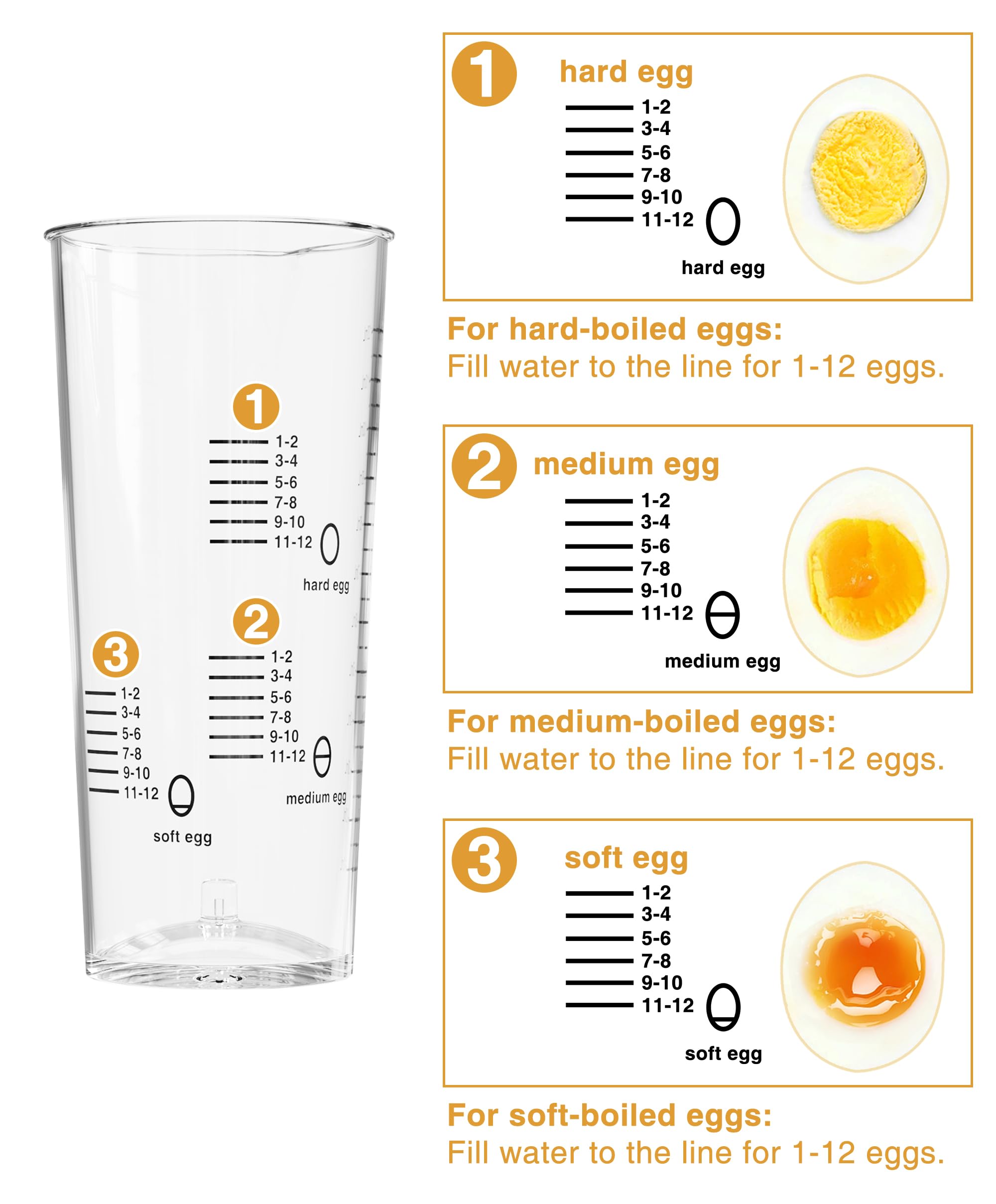 Evoloop Rapid Egg Cooker transparent lid for easy monitoring.