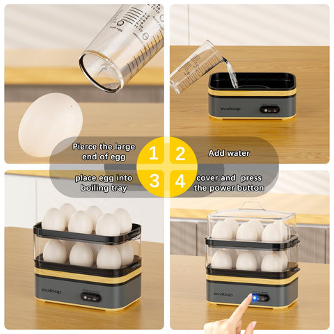 Evoloop transparent lid and heating tray for easy monitoring.