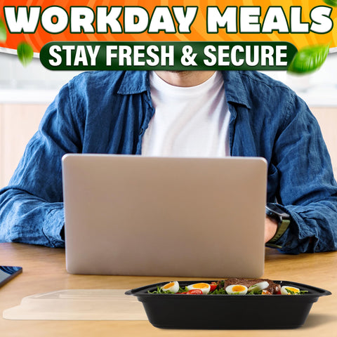 Evrblock portion-control 32 oz container helps plan meals with precision.
