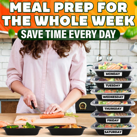 Evrblock stackable containers save space in cupboards and meal-prep workflows.