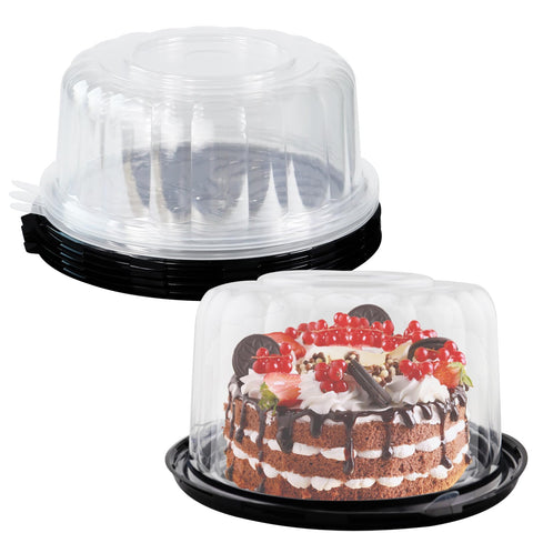 EWAFILU 5-piece 10-inch round cake container base for secure transport