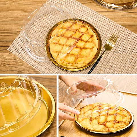 EWAFILU sandwich and pastry tray with transparent cover for easy viewing.