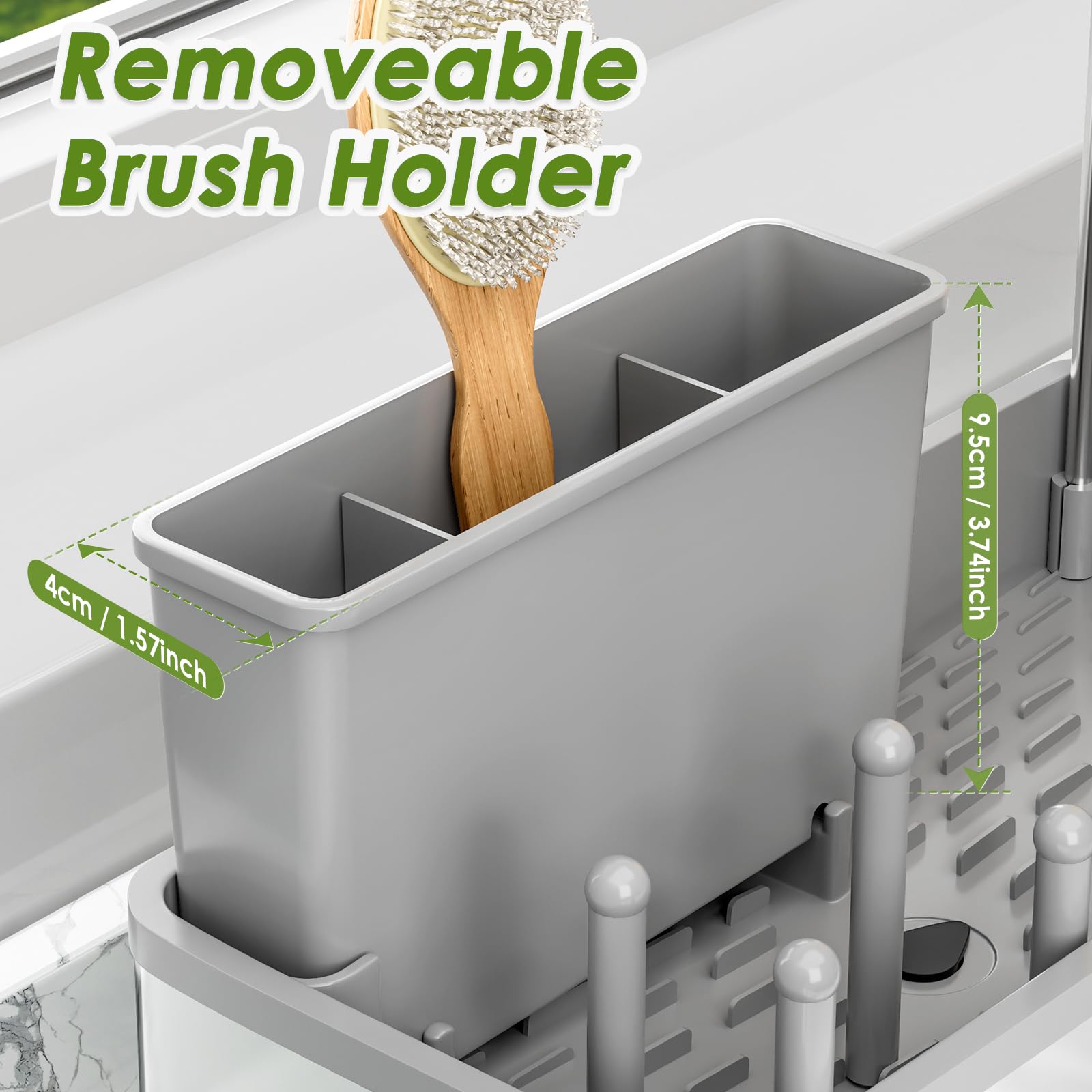 Ewaiira sink caddy easy-to-install organizer for kitchens and baths
