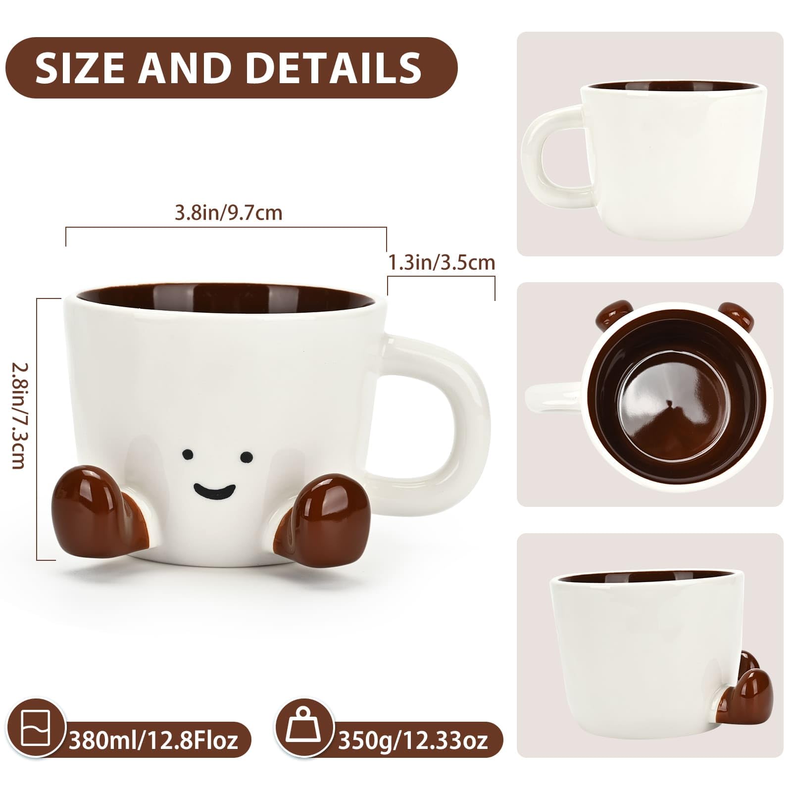 EWCEFIC mug made with safe materials and a glossy finish.