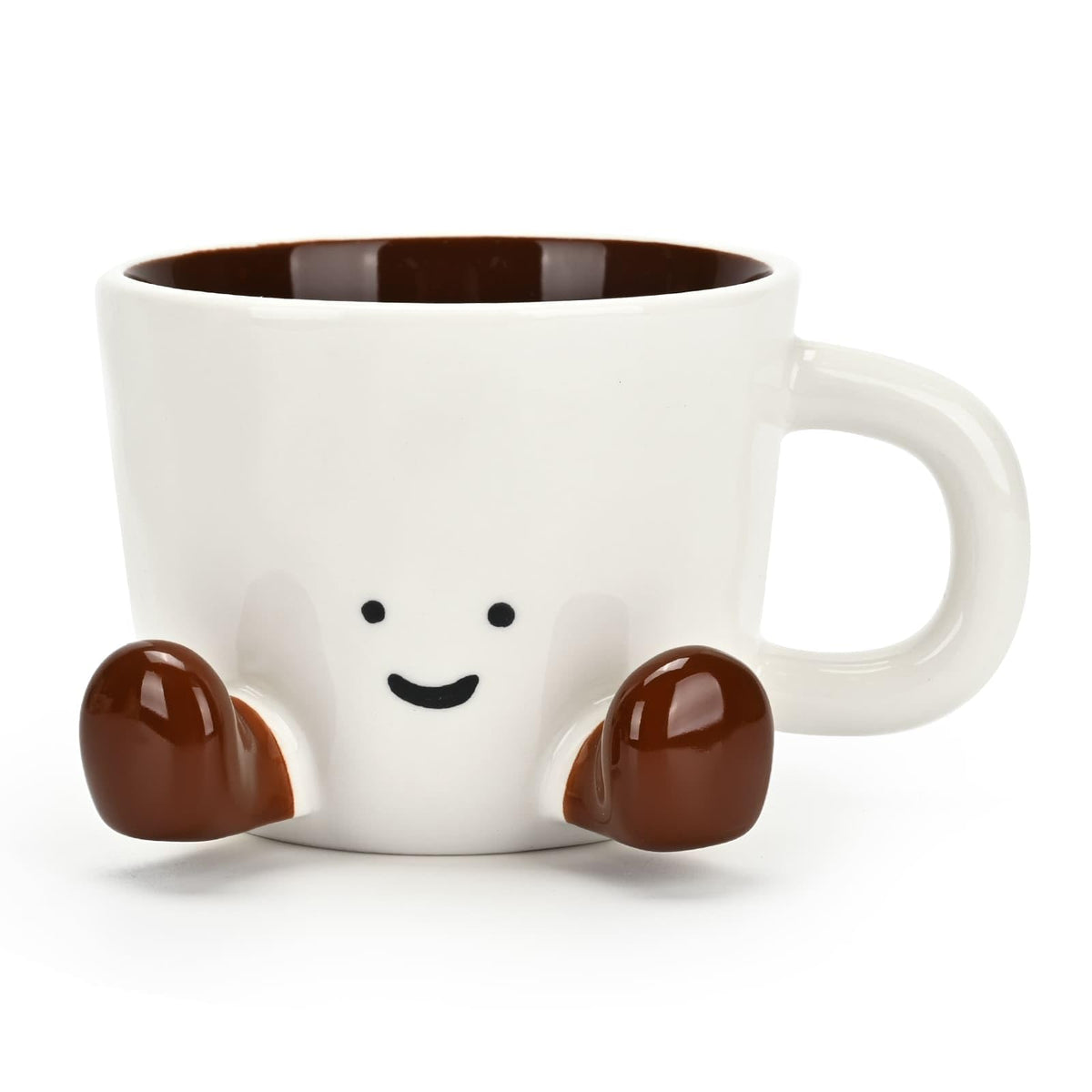 EWCEFIC coffee mug with a smiling face for a cheerful start to the day.