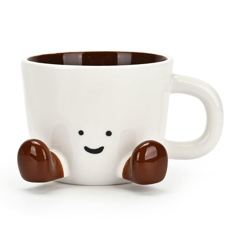 EWCEFIC coffee mug with a smiling face for a cheerful start to the day.