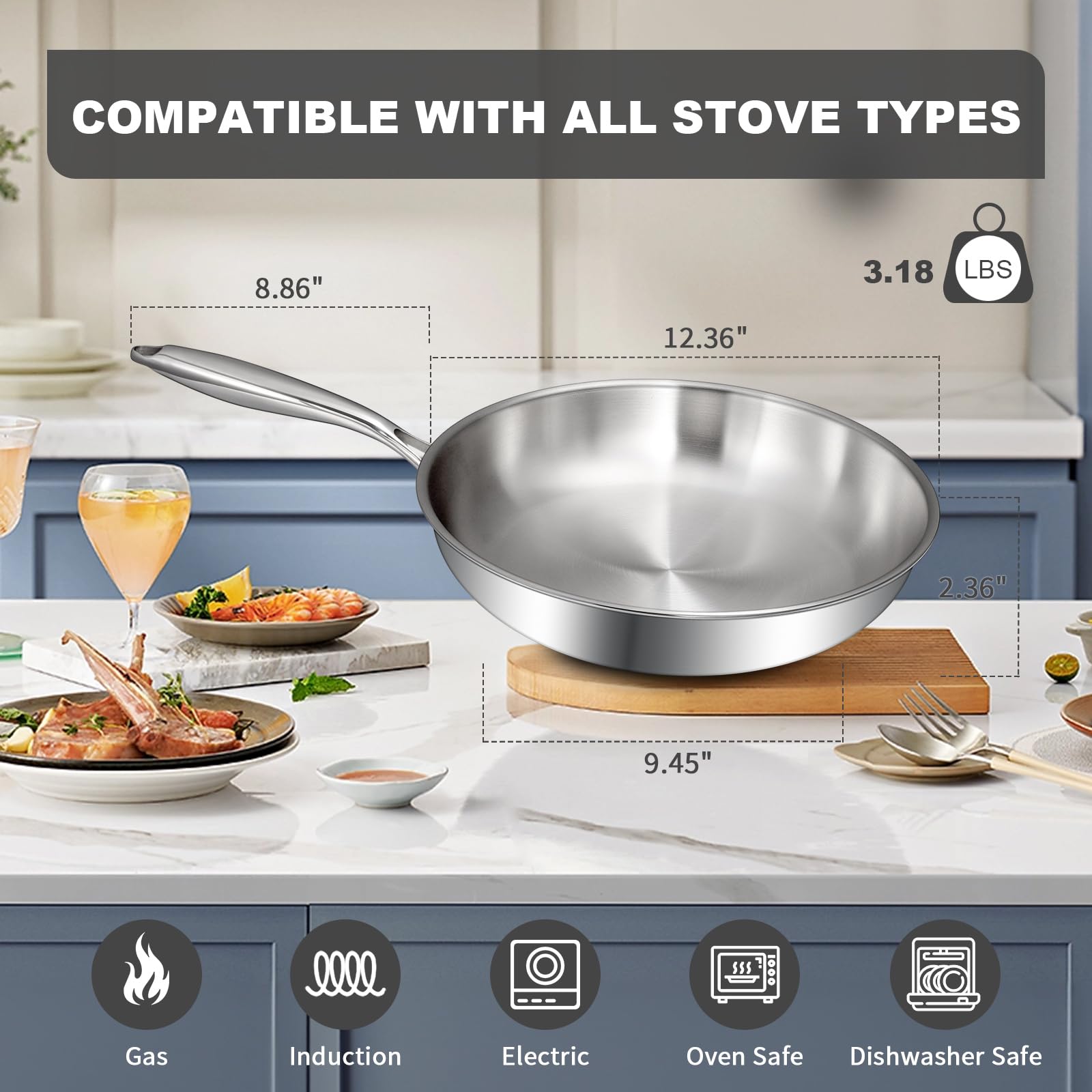 Dishwasher-safe exterior for easy cleanup after hearty weeknight meals