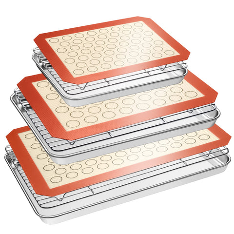EWFEN stainless steel sheet pan for even baking and easy release