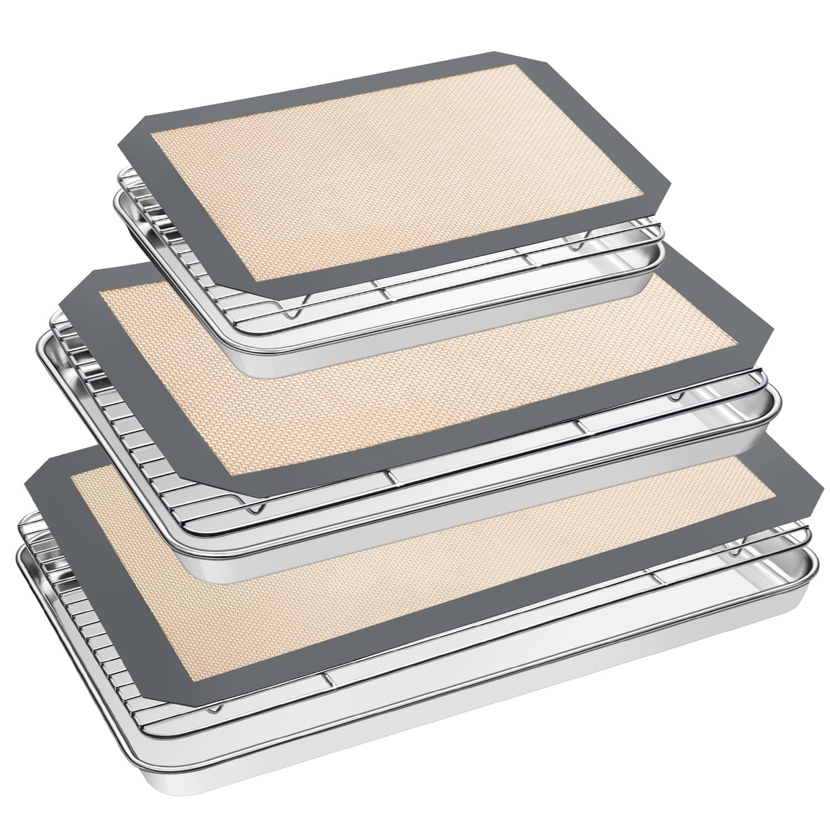 EWFEN baking sheet tray shows an even heat surface and easy food release.