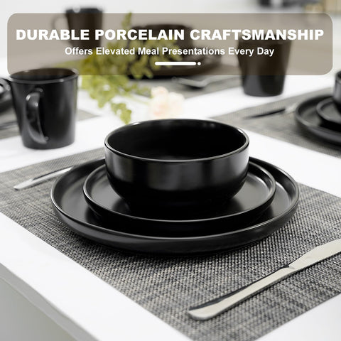 EWFEN ceramic glaze detail close-up with speckled matte black finish