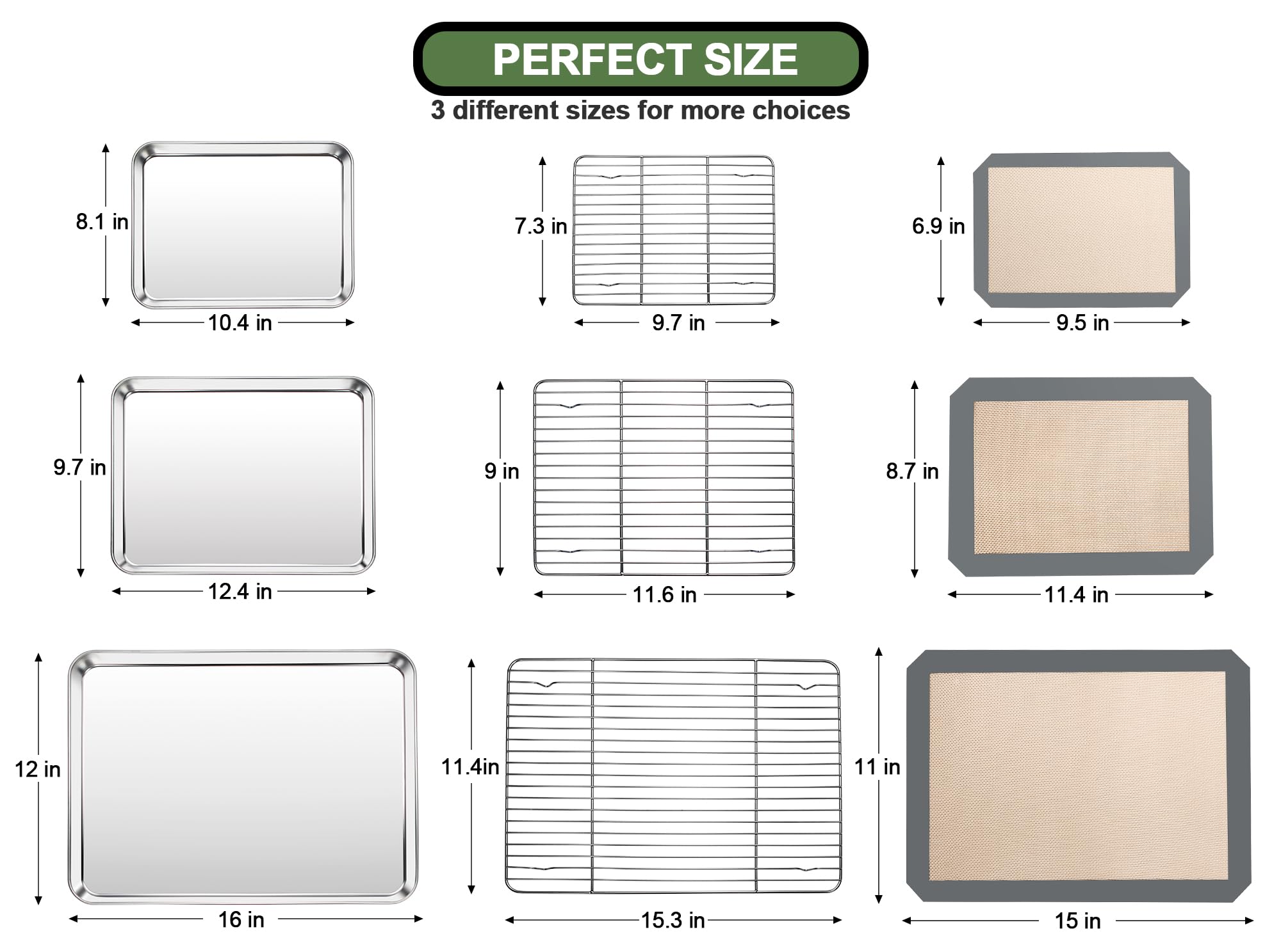 EWFEN cooling rack with elevated grid for draining juices and crisp edges.