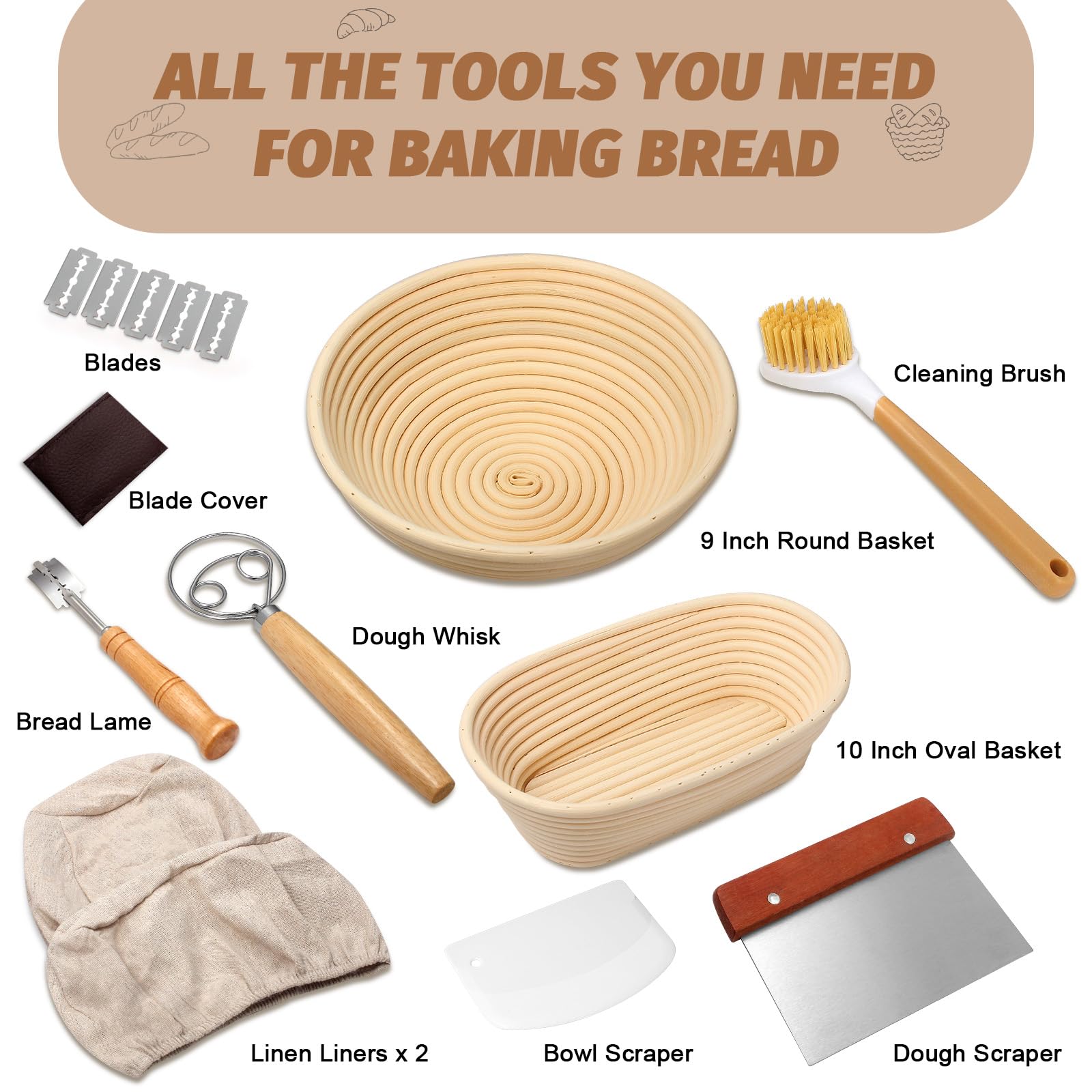 EWFEN dough scraper for efficient dough transfer and handling