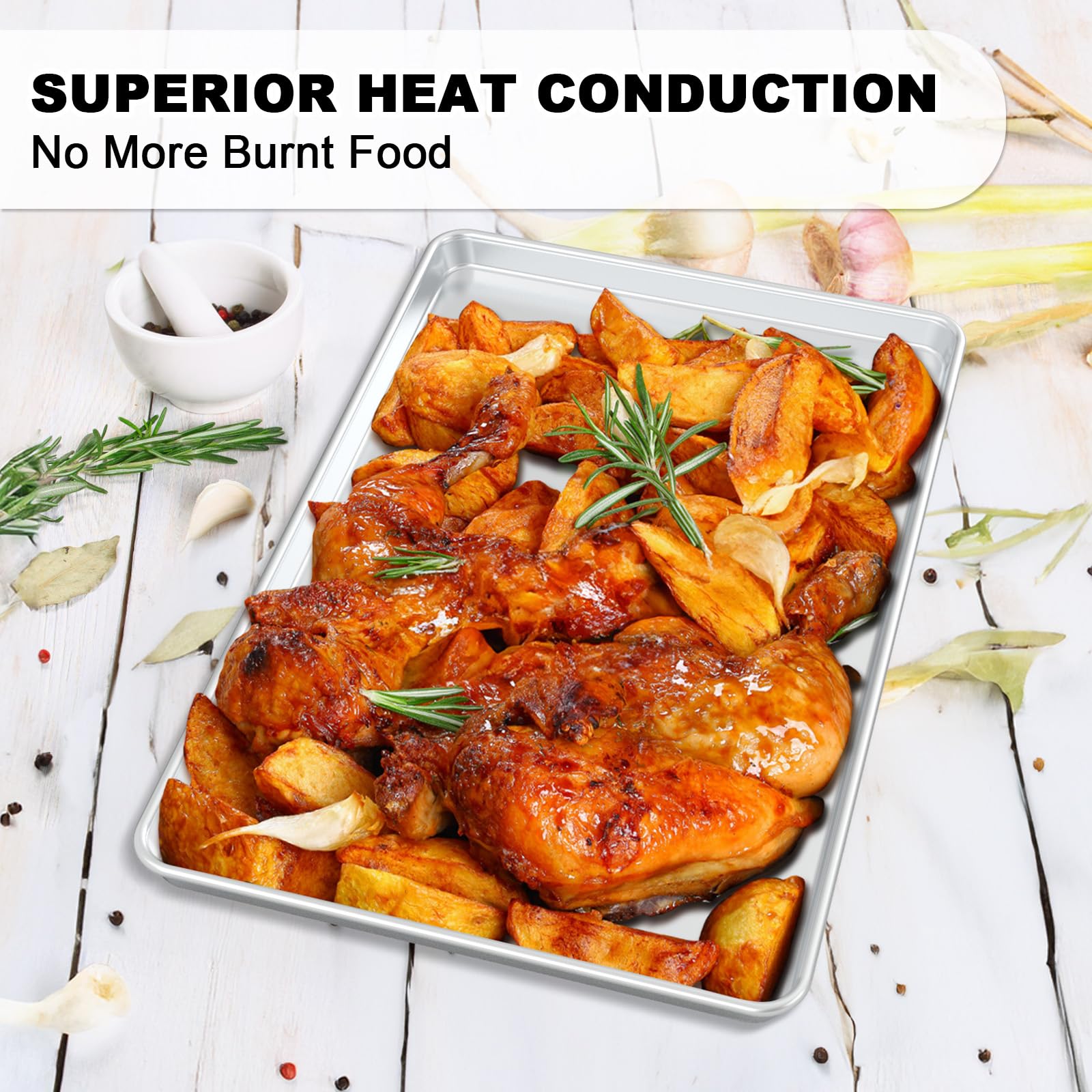 EWFEN even heat conduction ensures consistent results on sheet pans