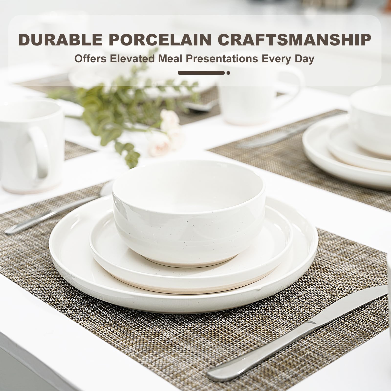 EWFEN handpainted plates showcase unique artisanal rims for refined dining.