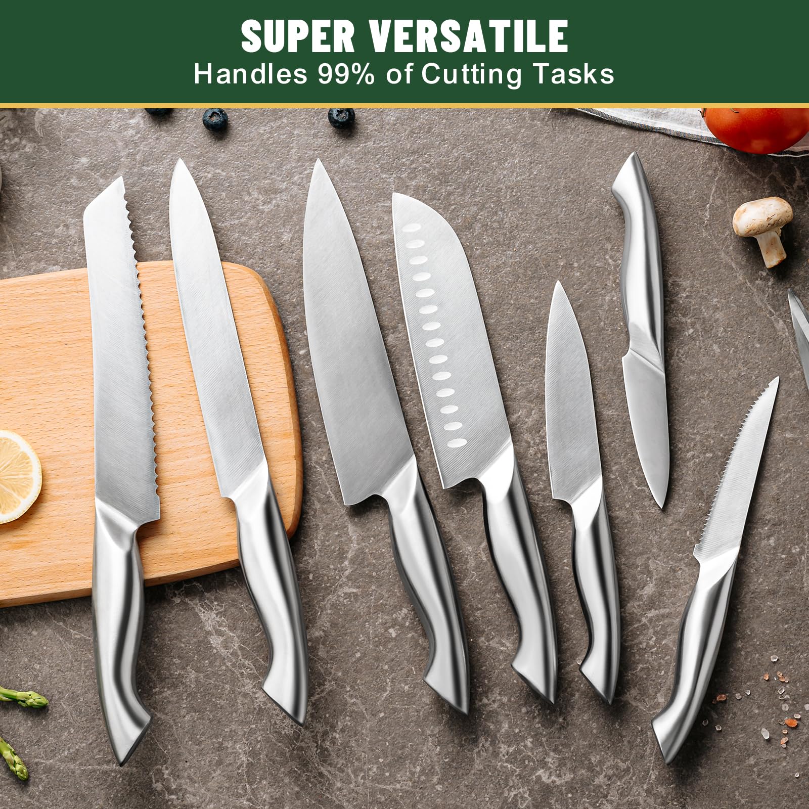 EWFEN kitchen shears in block for handy snipping.