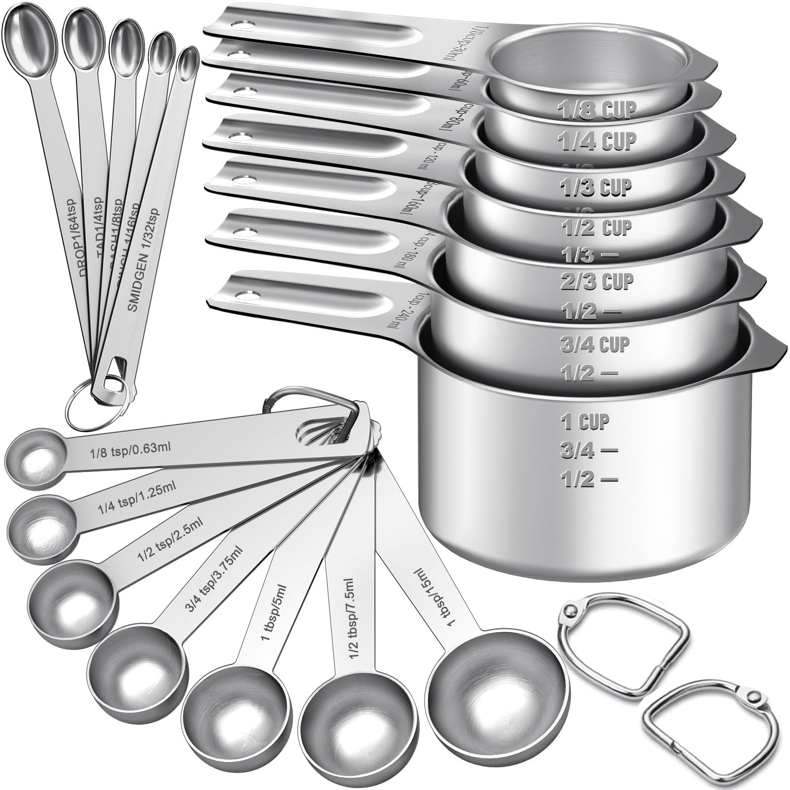 EWFEN measuring cups nesting design for space-saving kitchen organization.