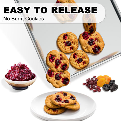 EWFEN nonstick baking pan helps food release and quick cleanup