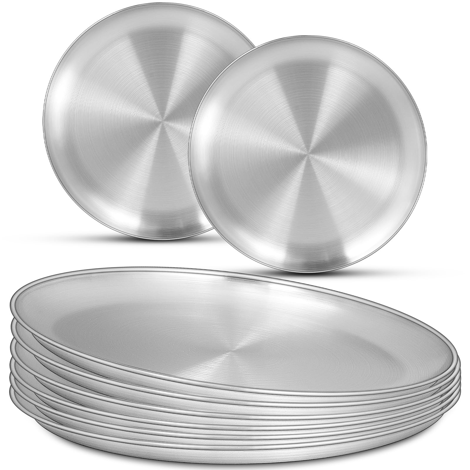 EWFEN 10-inch dinner plate, durable and unbreakable for daily use.