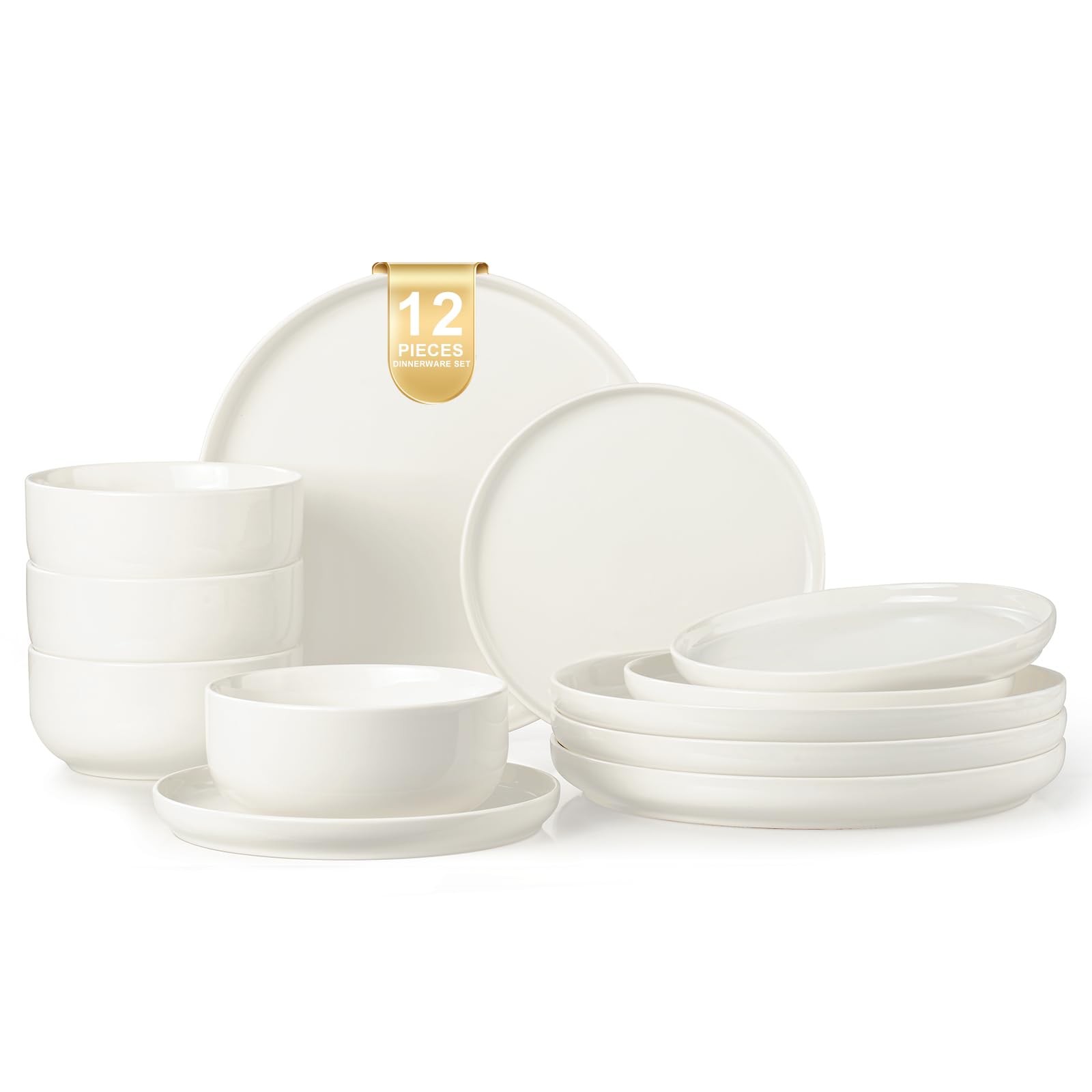 EWFEN 10.25-inch dinner plate with smooth glaze for everyday meals