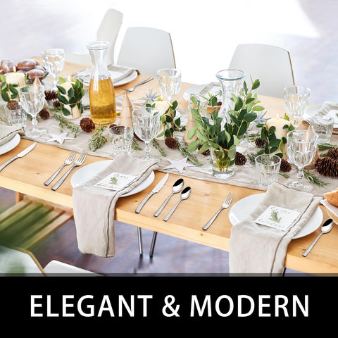 EWFEN rust-resistant, dishwasher-safe flatware for daily use and easy cleanup.