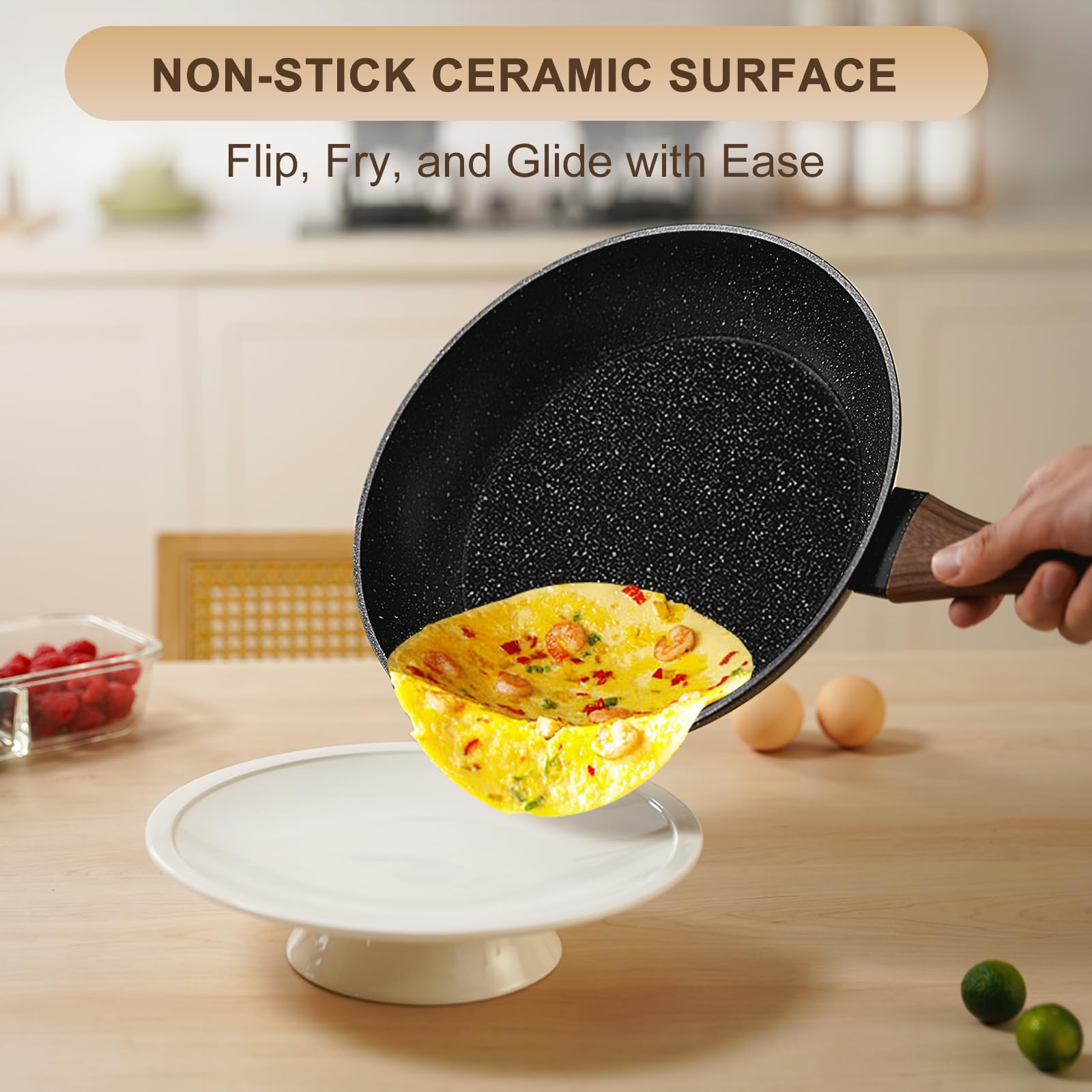 EWFEN silicone utensils set complements cookware for easy preparation